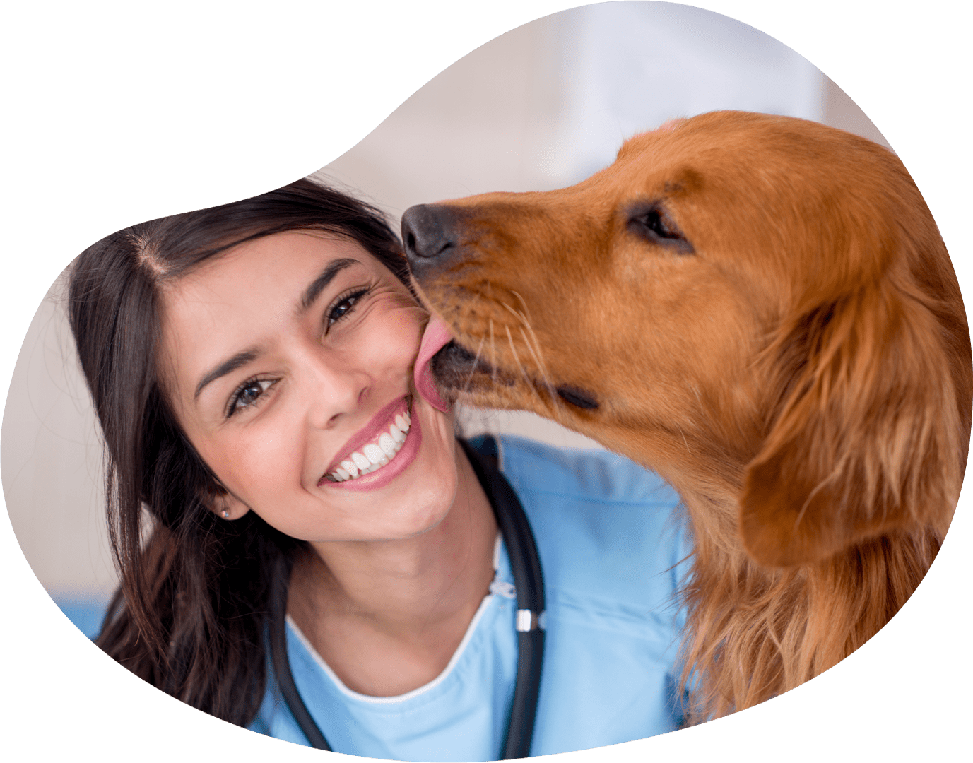 Dog Kissing Vet Tech | Peak Veterinary Consulting